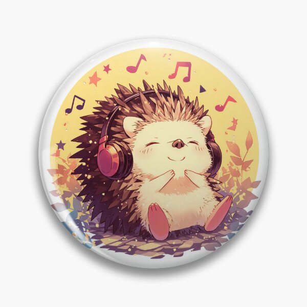 Artikelvorschau, Süßer Igel, der Musik hört entworfen und verkauft von SMARTKIT DESIGNAGENCY.