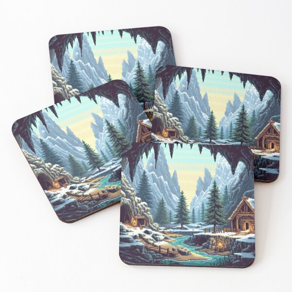 Item preview, Skyrim Village Cove Pixel Art designed and sold by Jake-Carter0.