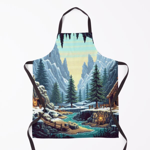 Item preview, Skyrim Village Cove Pixel Art designed and sold by Jake-Carter0.