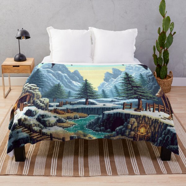Item preview, Skyrim Village Cove Pixel Art designed and sold by Jake-Carter0.