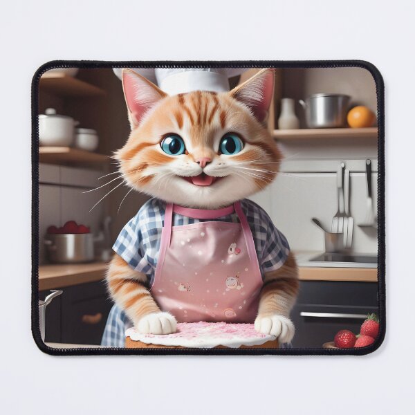 Item preview, funny cat bakes cake, boss designed and sold by Mauswohn.