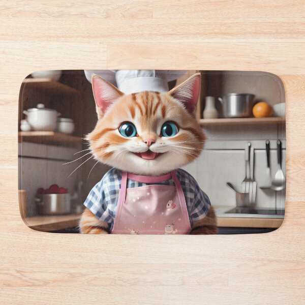 Item preview, funny cat bakes cake, boss designed and sold by Mauswohn.