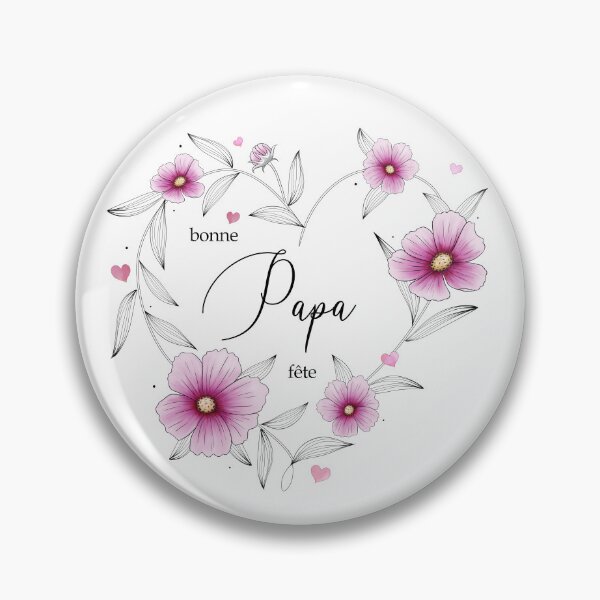 Item preview, Happy Father's Day - Heart of pink cosmos flowers designed and sold by Audrey Janvier | AJD.