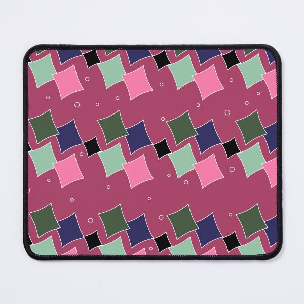 Item preview, red background overlapping square pattern designed and sold by wonghong.