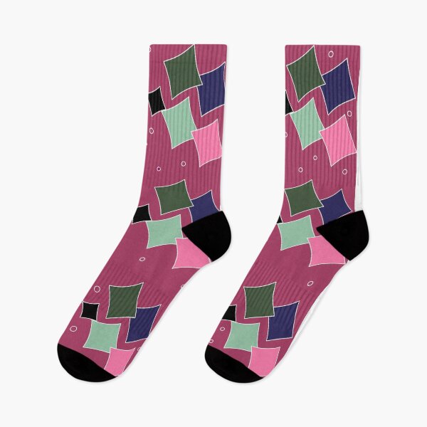 Item preview, red background overlapping square pattern designed and sold by wonghong.