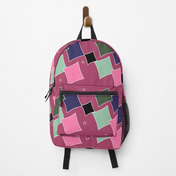 Item preview, red background overlapping square pattern designed and sold by wonghong.