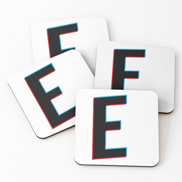 Item preview, Black letter E with red and blue lines designed and sold by MUJU-pixel.