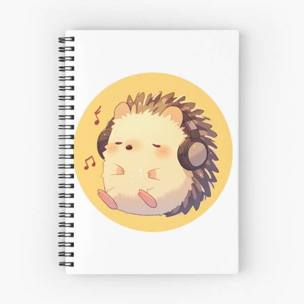 Artikelvorschau, Süßer Igel, der Musik hört entworfen und verkauft von SMARTKIT DESIGNAGENCY.