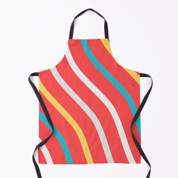 Item preview, Teal, White And Yellow Waves On Pink Pattern designed and sold by PatternsPalette.