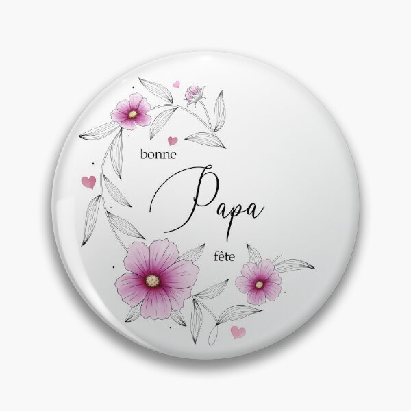 Item preview, Happy Father's Day - Heart of pink cosmos flowers n°2 designed and sold by Audrey Janvier | AJD.
