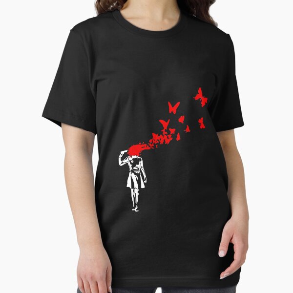 Vista previa del artículo con la obra «Banksy - Suicidio de niña», diseñado y vendido por URBANZ.