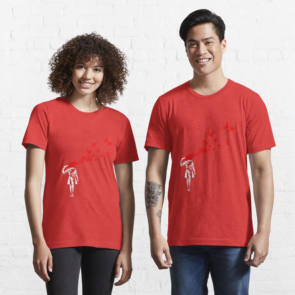Discover Banksy - Mädchen Selbstmord  T-Shirt