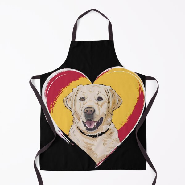 Item preview, Yellow Labrador Retriever In A Red Yellow Heart designed and sold by ILOVEART247.