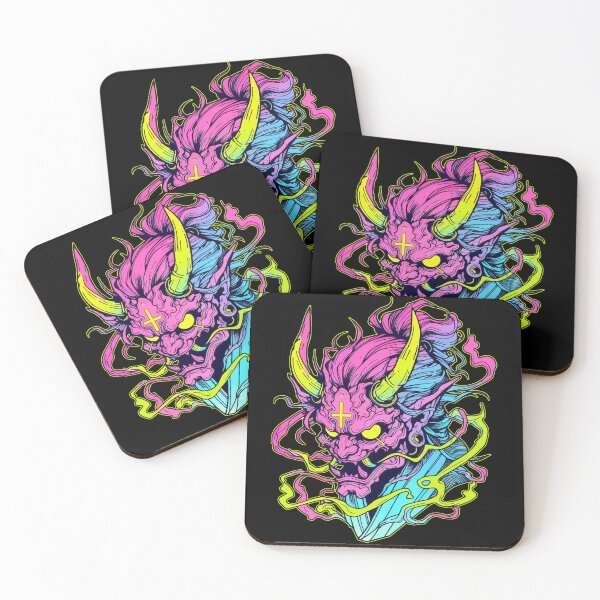 Item preview, Oni Yokai Hannya Ogre Neon Art designed and sold by TomFrontierArt.
