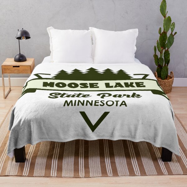 Item preview, Moose Lake State Park Minnesota Trees And Ribbon designed and sold by bivenart.
