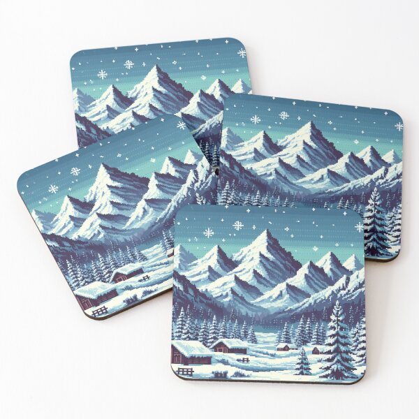 Item preview, Skyrim Snowy Village Pixel Art designed and sold by Jake-Carter0.