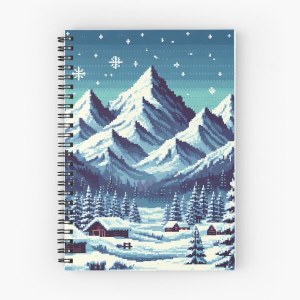 Item preview, Skyrim Snowy Village Pixel Art designed and sold by Jake-Carter0.