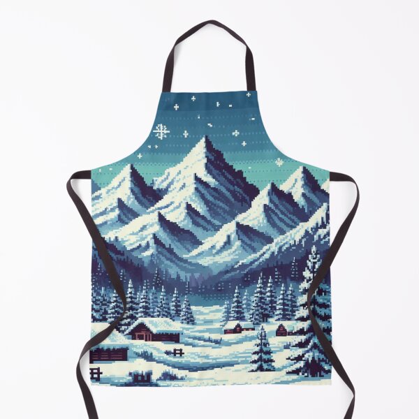 Item preview, Skyrim Snowy Village Pixel Art designed and sold by Jake-Carter0.