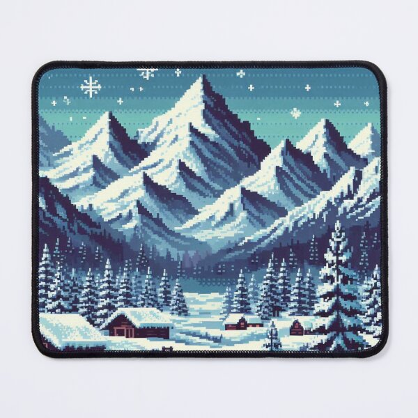 Item preview, Skyrim Snowy Village Pixel Art designed and sold by Jake-Carter0.