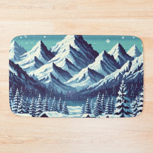 Item preview, Skyrim Snowy Village Pixel Art designed and sold by Jake-Carter0.