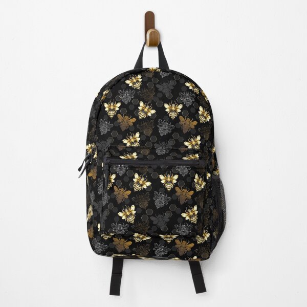 Item preview, Seamless pattern of polygonal bees designed and sold by Blackmoon9.