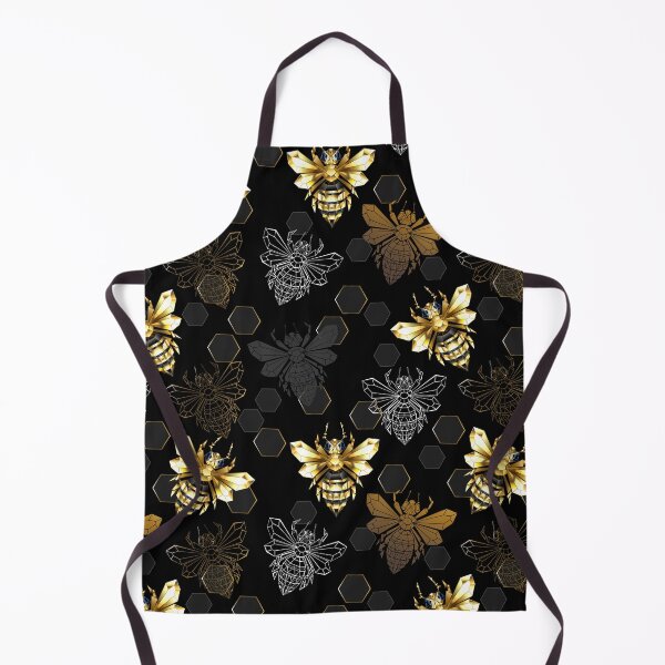Item preview, Seamless pattern of polygonal bees designed and sold by Blackmoon9.