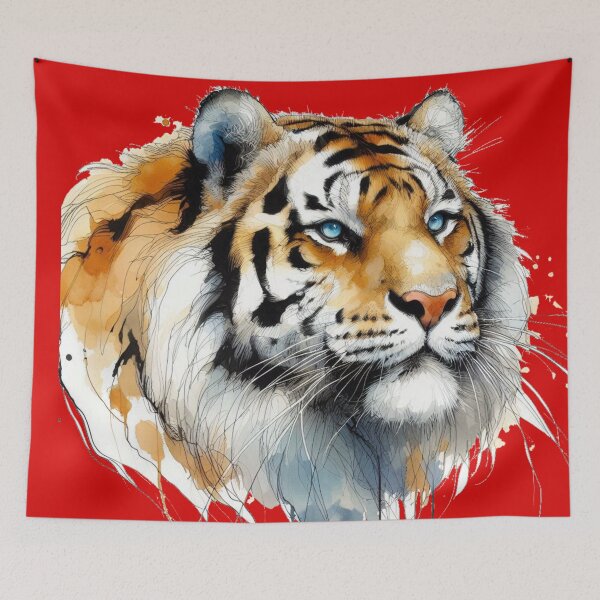 Item preview,  Majestic Baekdusan Tiger Sketch Art , designed and sold by PaintMeWorld.
