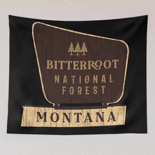 Item preview, Bitterrroot National Forest designed and sold by graphic-map.