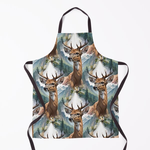 Item preview, Whitetail Deer Surrounded By Mountain Laurel Flowers Pattern designed and sold by taiche.