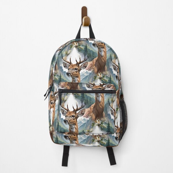 Item preview, Whitetail Deer Surrounded By Mountain Laurel Flowers Pattern designed and sold by taiche.