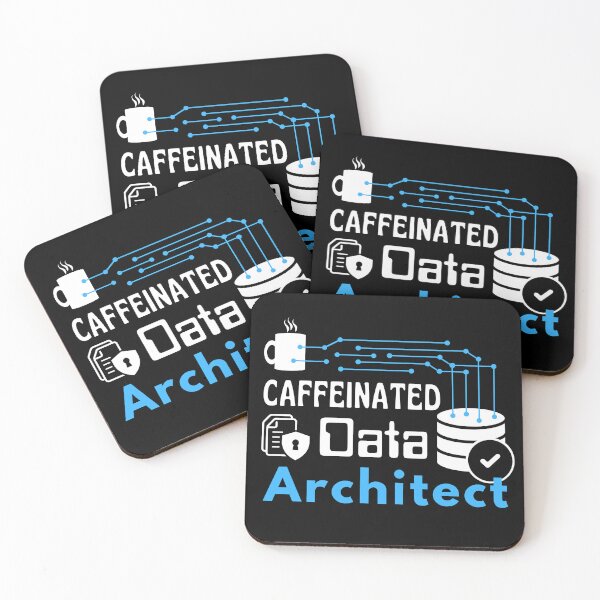 Item preview, Data Architect for Coffee Lovers | White Font designed and sold by FocusChillax.