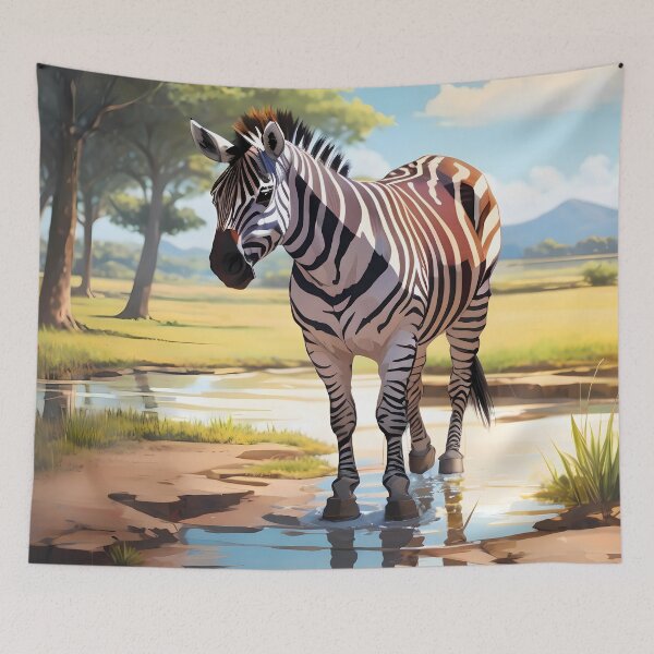 Item preview, zebra at the oasis designed and sold by eriktartufo.