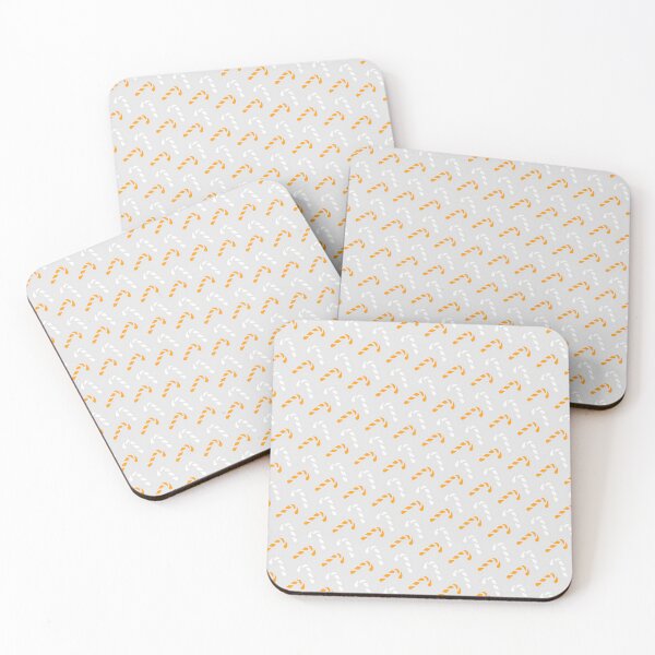 Item preview, Colorful Christmas Candy Canes On Light Gray Pattern designed and sold by PatternsPalette.