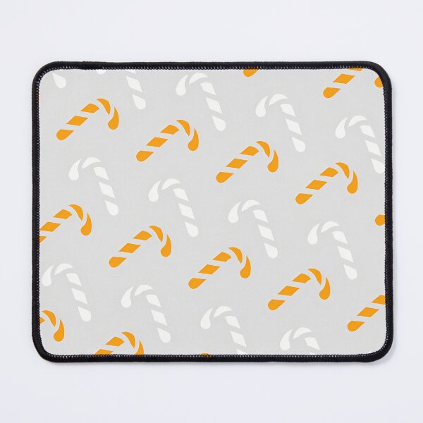 Item preview, Colorful Christmas Candy Canes On Light Gray Pattern designed and sold by PatternsPalette.