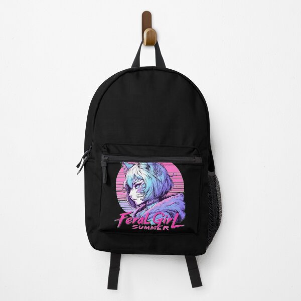 Item preview, Feral Girl Summer Cat Girl Vaporwave designed and sold by TomFrontierArt.