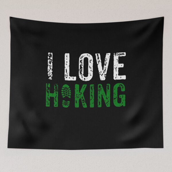 Item preview, Hiking Gifts - I Love Hiking designed and sold by WUOdesigns.