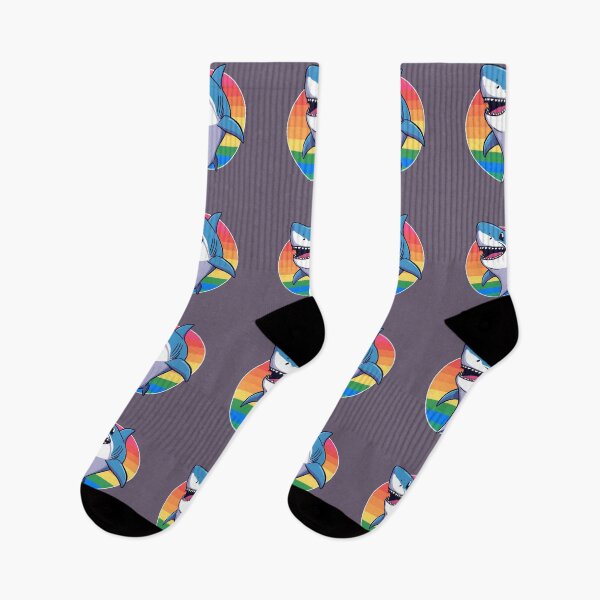 Item preview, Pride Shark Funny Rainbow Lgbtq Flag designed and sold by MomentumCloset.