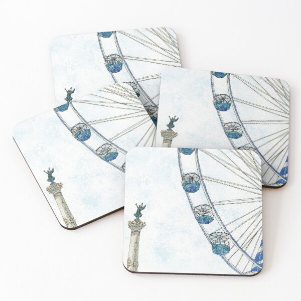 Item preview, Watercolor Statue des girondins Bordeaux designed and sold by CamilleCastanet.