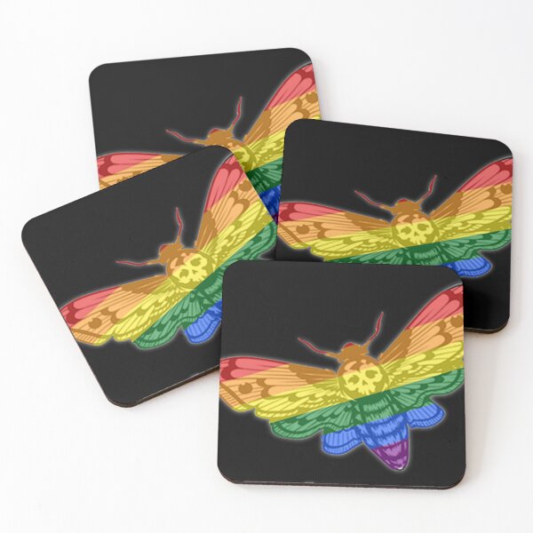 Item preview, Pride Goth Moth designed and sold by Elysium-Club.