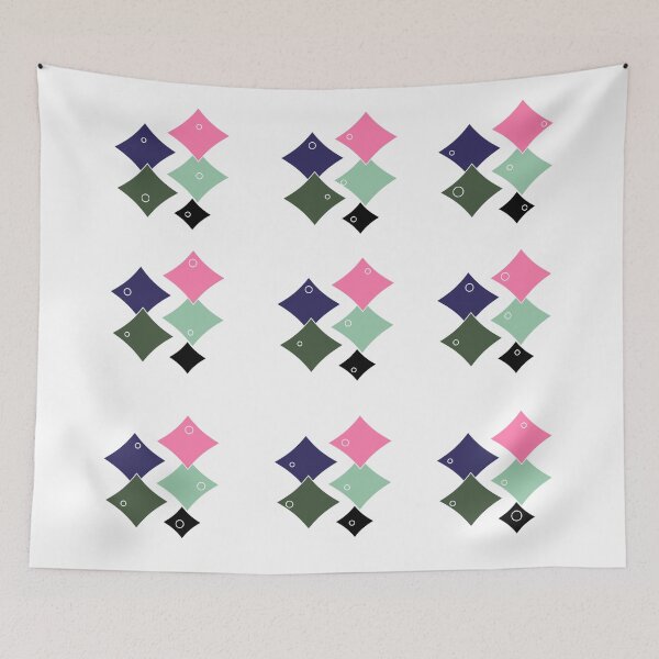 Item preview, A multi-colored square pattern arranged on a white background. designed and sold by wonghong.