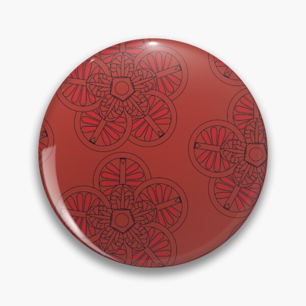 Item preview, red shapes circular patterns designed and sold by handmadehipsters.