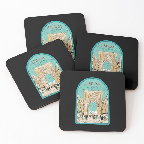 Item preview, Augusta Street Lisbon Portugal Door Illustration designed and sold by Lemomo-artworks.