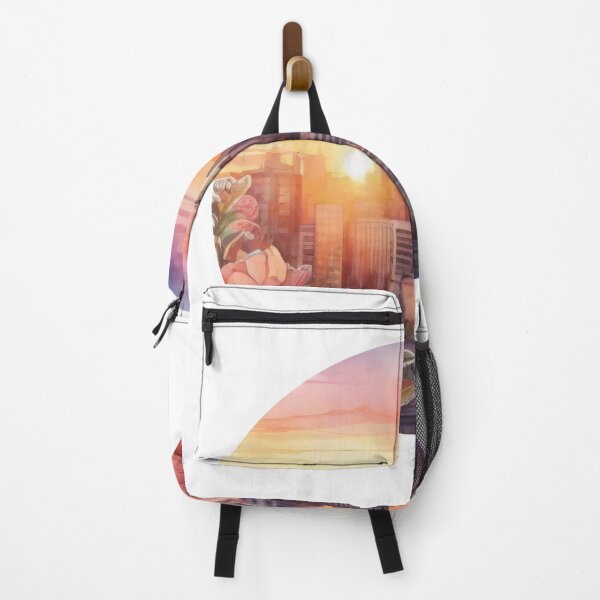 Item preview, City Sunset Floral Sticker (1402) designed and sold by WASjourney.