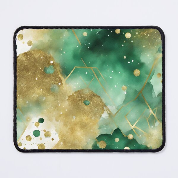 Item preview, Abstract Green, Gold and White Curiosities designed and sold by CalmnessbyChoice.