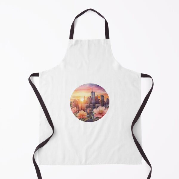 Item preview, City Sunset Floral Sticker (1402) designed and sold by WASjourney.