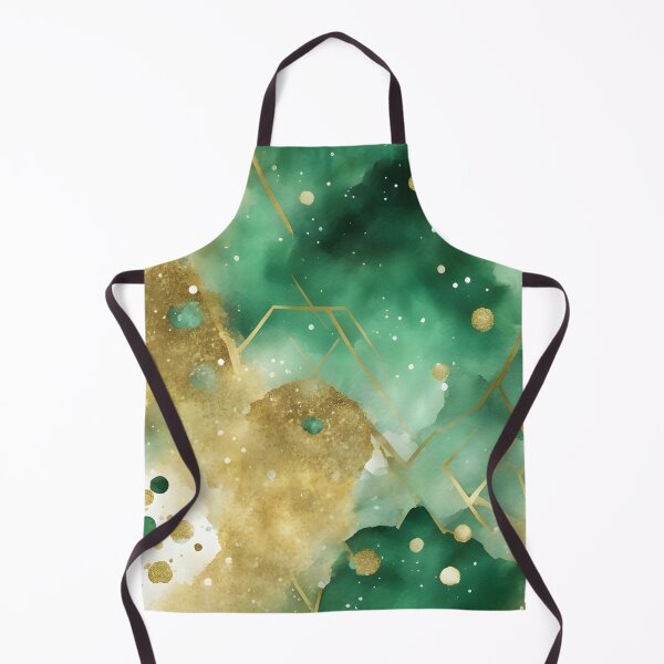 Item preview, Abstract Green, Gold and White Curiosities designed and sold by CalmnessbyChoice.