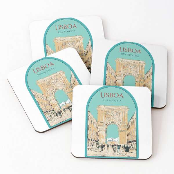 Item preview, Augusta Street Lisbon Portugal Door Illustration designed and sold by Lemomo-artworks.