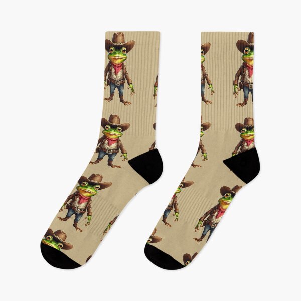Artikelvorschau, Cowboy-Frosch entworfen und verkauft von FarmOfCuties.
