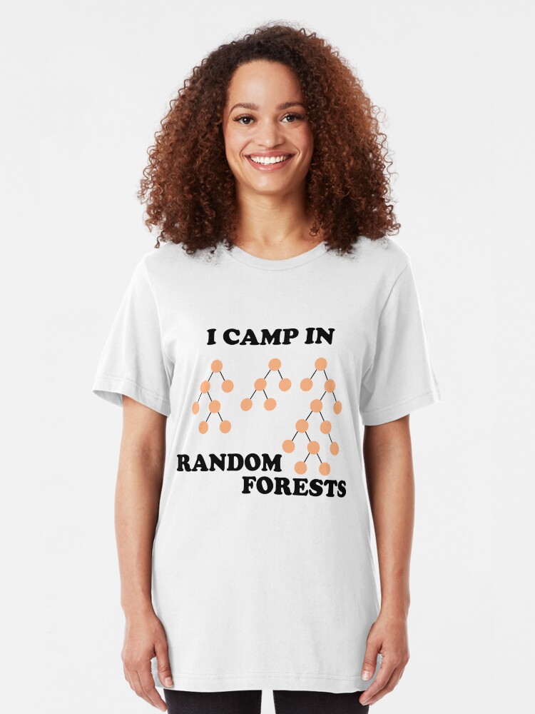 Alternate view of I Camp in Random Forests Slim Fit T-Shirt