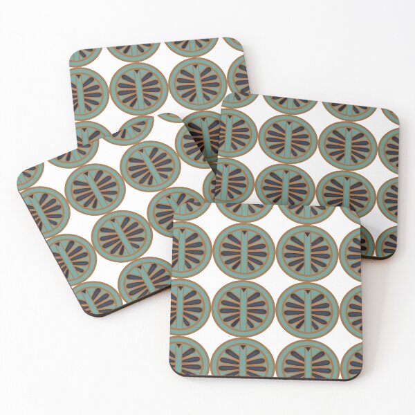 Item preview, red shapes circular patterns design, circle, circular, round, halftone, art, striped, vector, minimal, style, shape, well, contrasting, artistic, designed and sold by handmadehipsters.